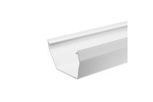 114mm x 1m White Square Gutter (repair)