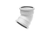 110mm D/S WHITE Soil 135deg Bend