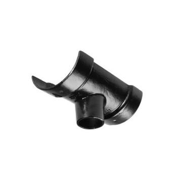 125mm X 75mm H/R Cast Iron R/Outlet Painted Black
