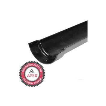 125mm X 1.83m H/R Cast Iron Gutter Painted Black