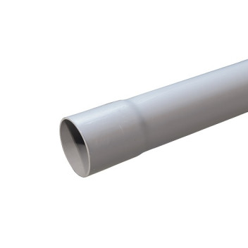 96mm X 6m Grey Telecoms Duct Socketed