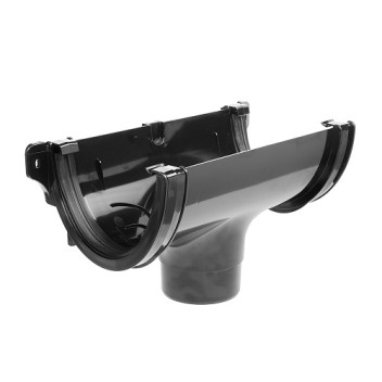 170mm Black Industrial Running Outlet (110mm)