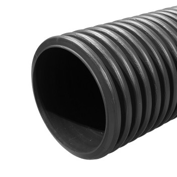 300mm X 6m Unperf Twinwall Drain Pipe