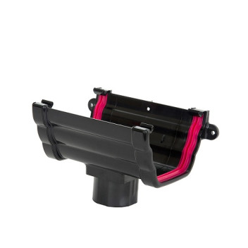 135mm Black Ogee Running Outlet