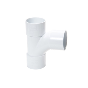 32mm 92.5deg Solvent Weld Swept Tee White