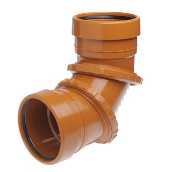 110mm X 0 - 90deg Brett Adj Drain Bend (B4029)