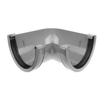 170mm x 90deg Grey Industrial Angle
