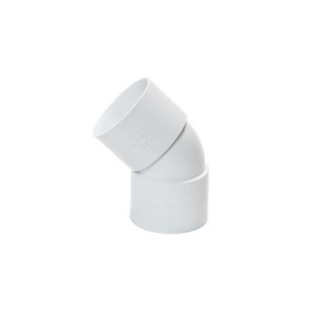 32mm 135deg Solvent Weld Obtuse Bend White
