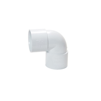 40mm 90deg Solvent Weld Knuckle Bend White