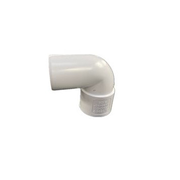 40mm 90deg Solvent Weld Conversion Bend White
