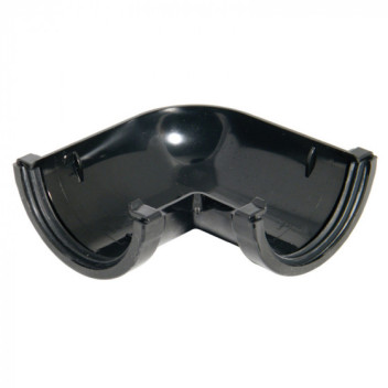 76mm Black Miniflo 90deg Gutter Angle