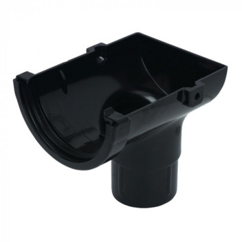 76mm Black Miniflo Stopend Outlet