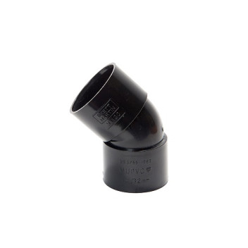40mm 135deg Solvent Weld Obtuse Bend Black