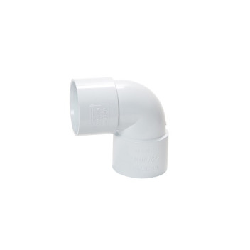 50mm 90deg Solvent Weld Knuckle Bend White