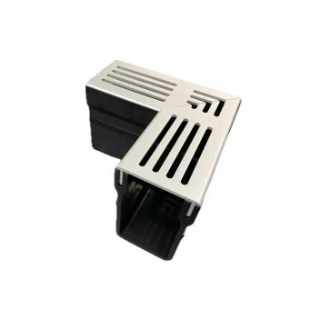 60mm x 90deg Threshold Corner Silver