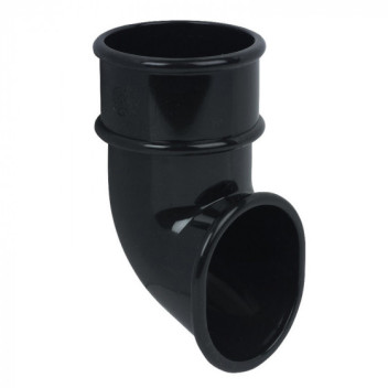 50mm Black Miniflo Downpipe Shoe