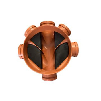 320mm Orange Level Invert Inspection Chamber Base
