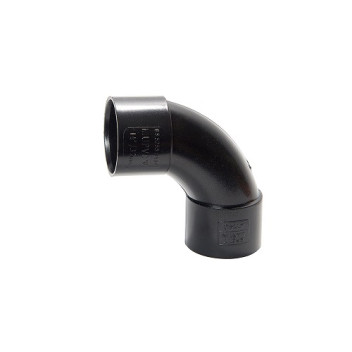 40mm 92.5deg Solvent Weld Swept Bend Black