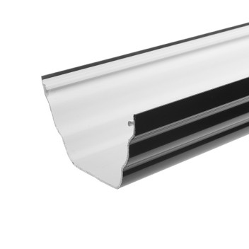 135mm x 4m Black Ogee Gutter