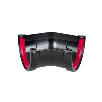116mm Black D-Run 135deg Angle
