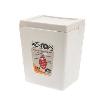 50mm White Plastop Pins