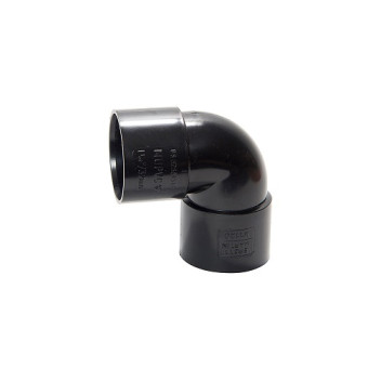 50mm 90deg Solvent Weld Knuckle Bend Black