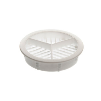 White Soffit Vent Disc (70mm Cutter Needed)