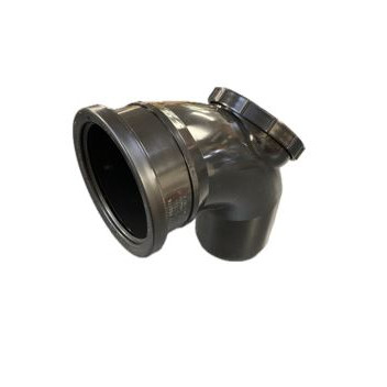 110mm S/S Black Soil Access Bend