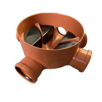 320mm Orange Level Invert Inspection Chamber Base