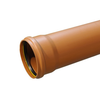 160mm X 3m Single Socket Drain Pipe (B6603)