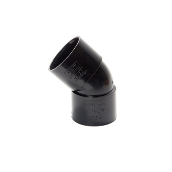 32mm 135deg Solvent Weld Obtuse Bend Black
