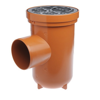 110mm Orange Round Top Bottle Gully